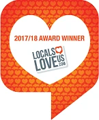 Locals Love Us 2017 and 2018 winner badge.