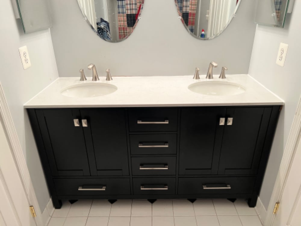 Pedestal Sink Replacement with Vanity