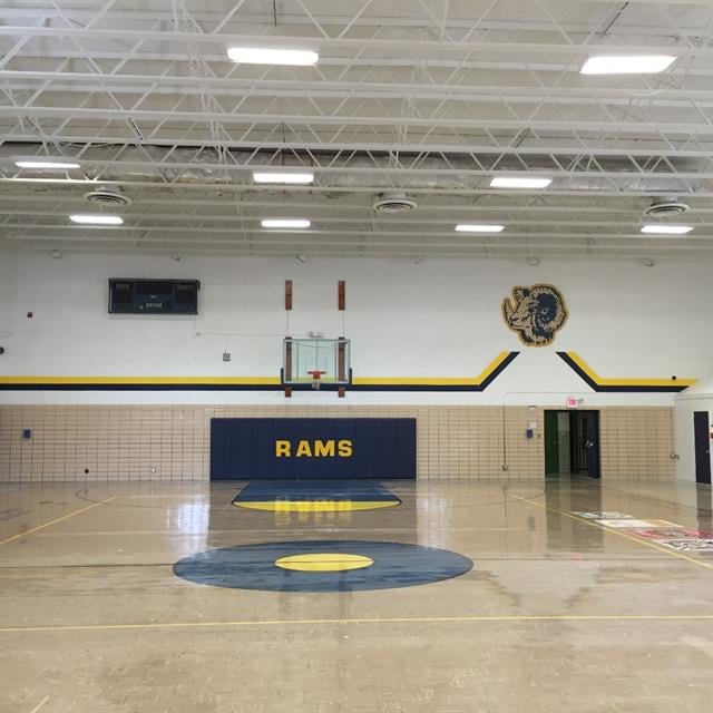 After photo of gymnasium