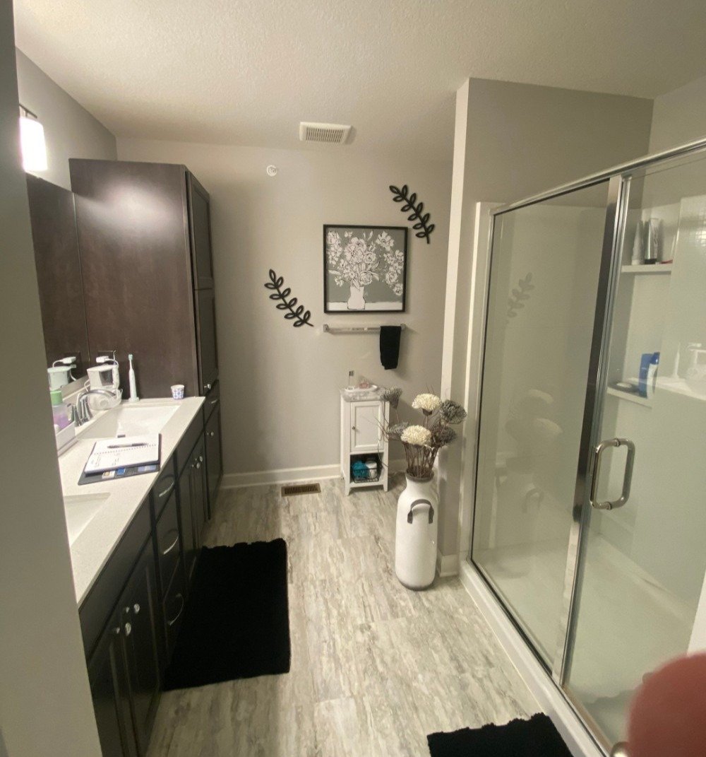 Bathroom with SW Popular Gray