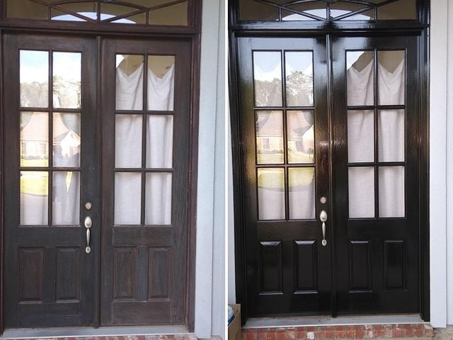 Beautiful Front Door refinishing