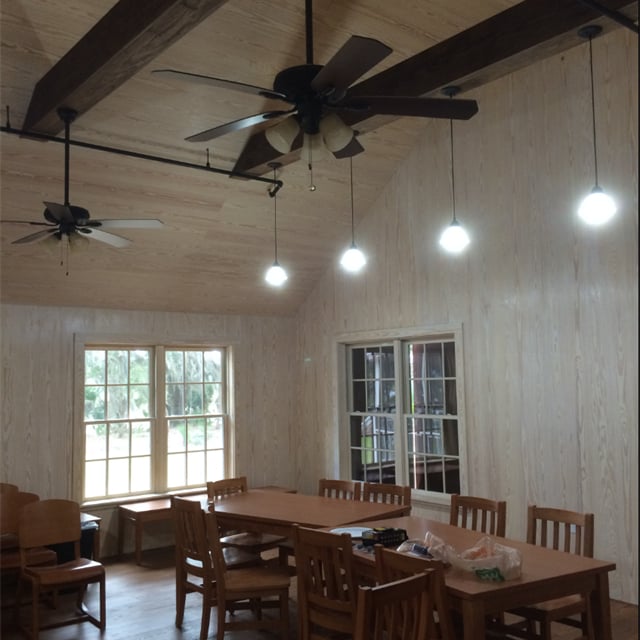 Beautiful dining room painted in white