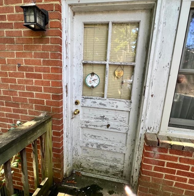 Refinishing of Exterior Door