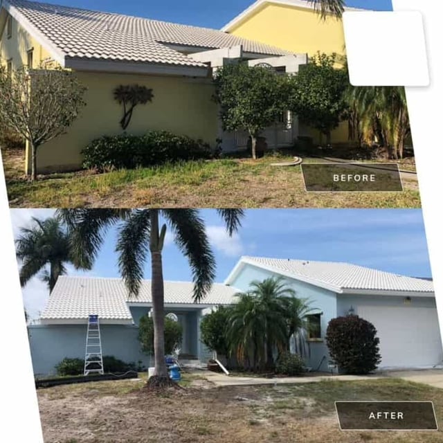 Before and After Exterior  House Painting