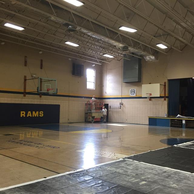 Before image of gymnasium