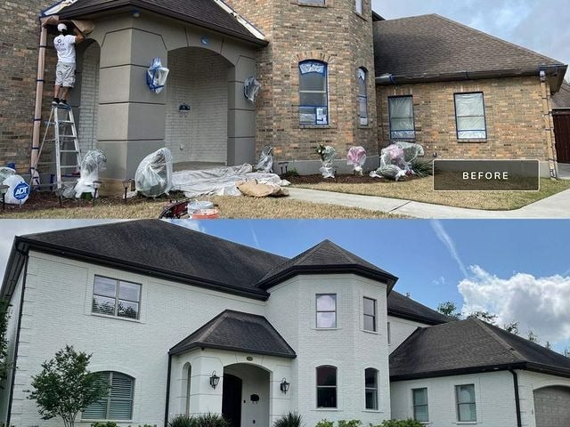 Brick and Stucco Painting Exterior