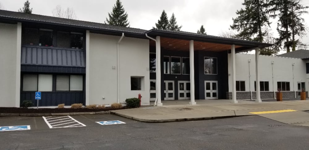 Two Story Entrance to Church