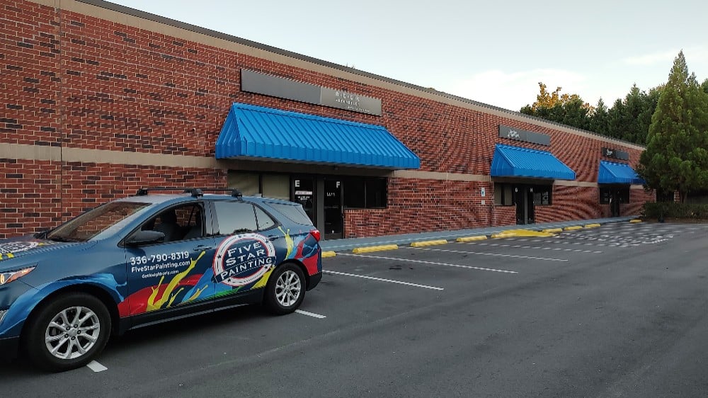 exterior painting, commercial painting, sidewalk painting, parking lot painting, Greensboro