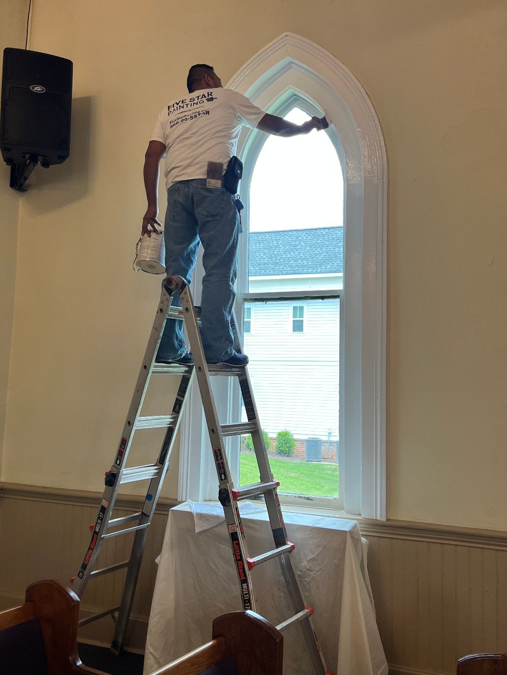 Church Windows Interior Painting