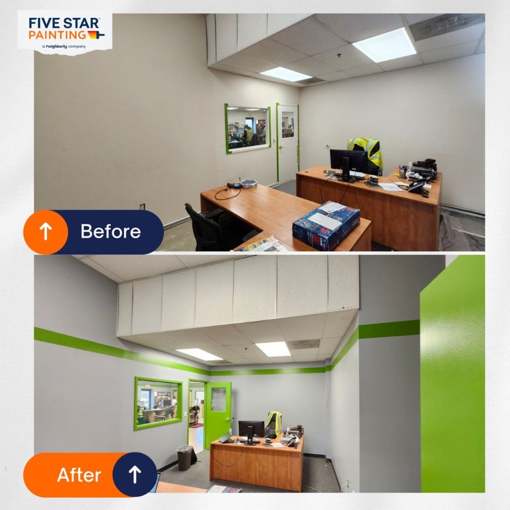 Commercial Office Space Before and After