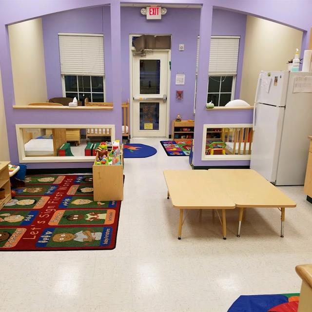 Daycare Purple repaint We services Raleigh, Durham, Chapel Hill, Wake Forest, Brier Creek, Hillsbourough, Pittsboro, Rolesville with Sherwin Williams, Ben Moore paints for Interior, Exterior, cabinets, Deck Popcorn ceiling removal, commerical