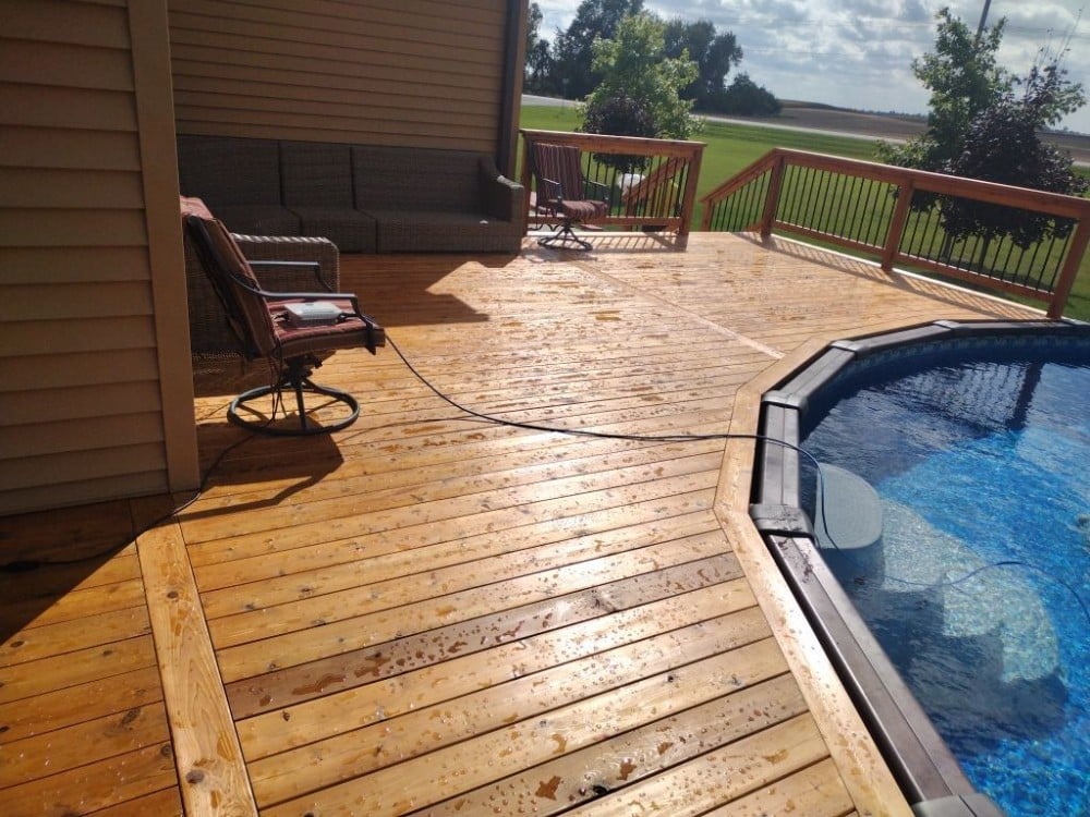 Stained Pool Deck