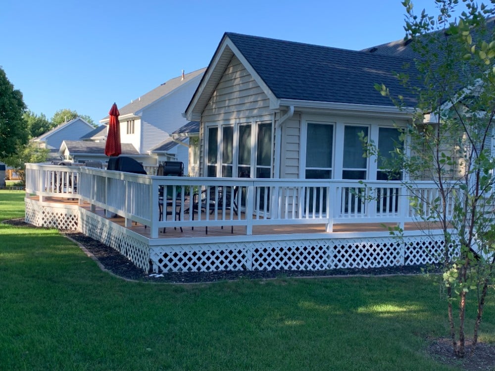 Backyard Deck and Railing