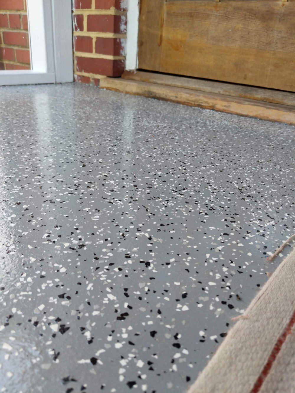 Detail- Concrete Porch Floor- Epoxy with flakes