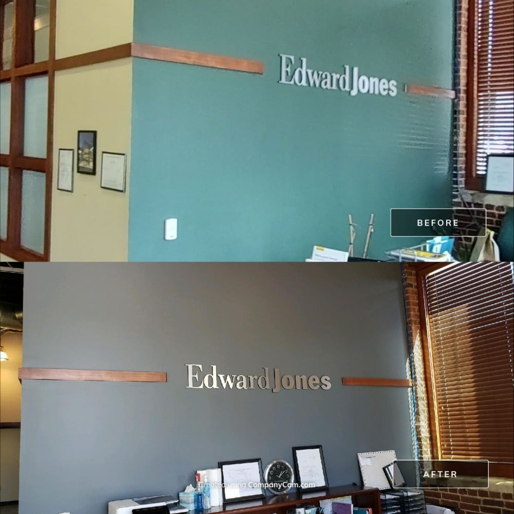 Edward Jones, commercial painting, interior painting, commercial interior painting, Kernersville