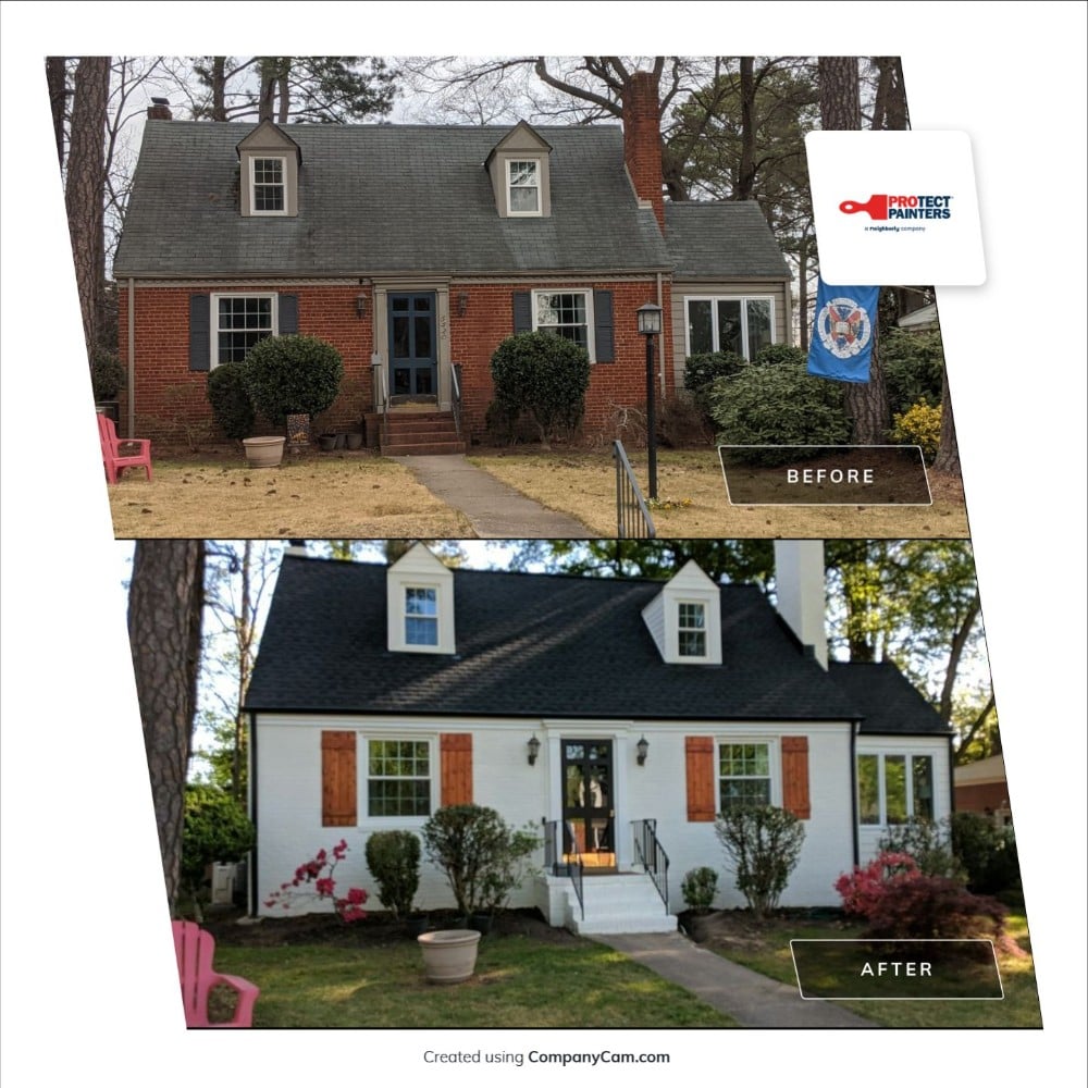 Exterior Brick & Trim- Before & After