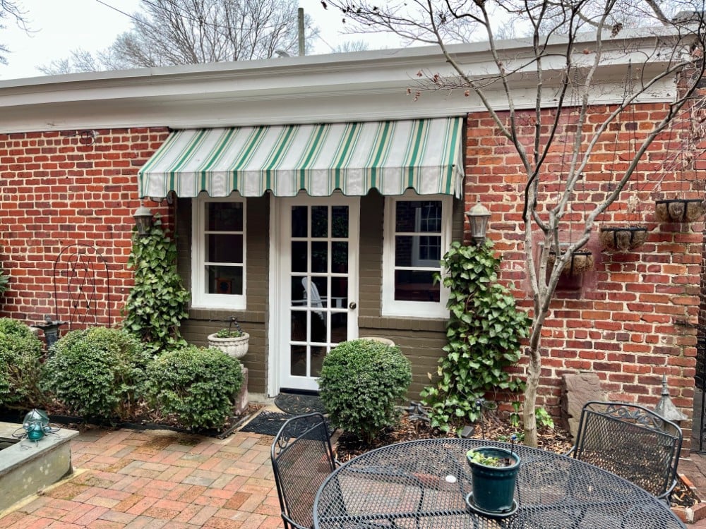 Exterior Detached Garage Door & Trim