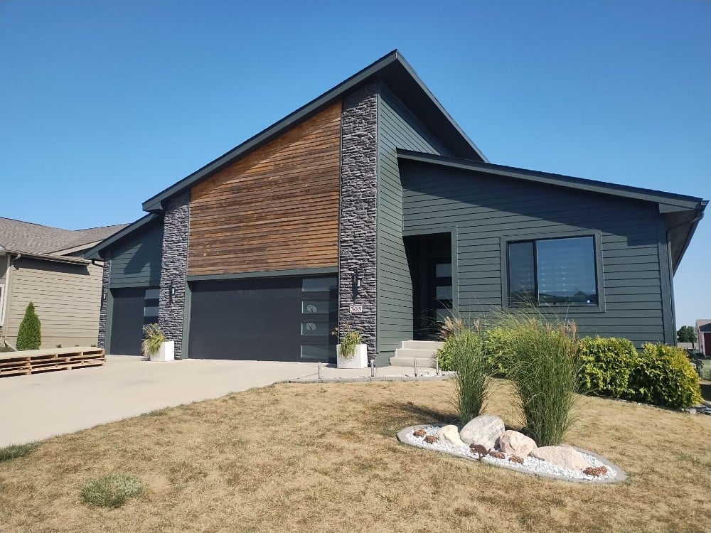 Exterior House Painting in Dark Gray