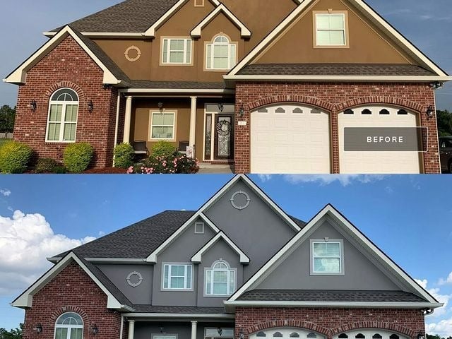 Exterior Stucco Painting Color Change