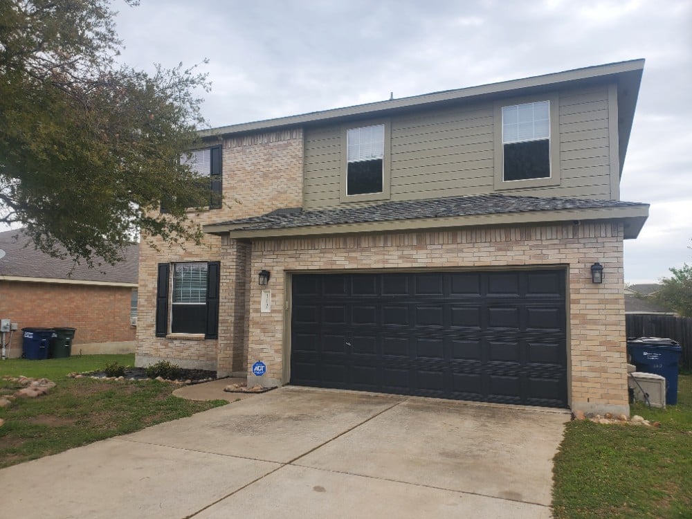 Color change on the exterior of the home