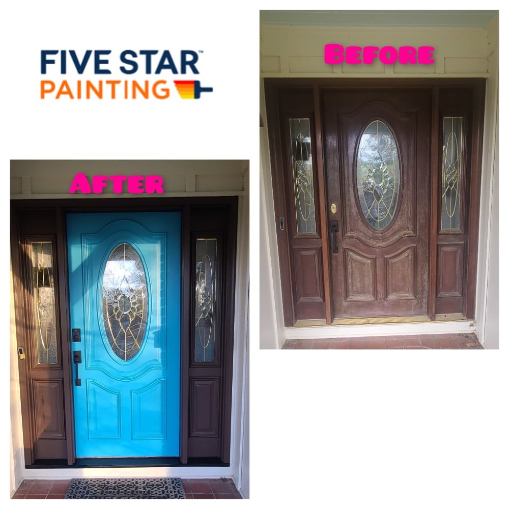 Exterior front door painting