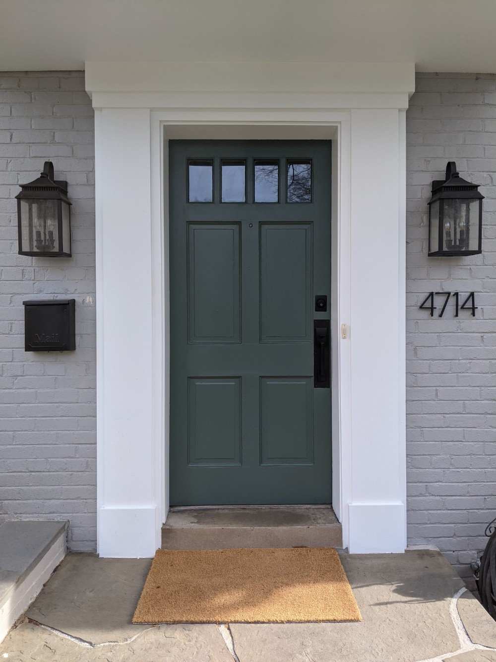 Front Door & Trim- Beautiful Green