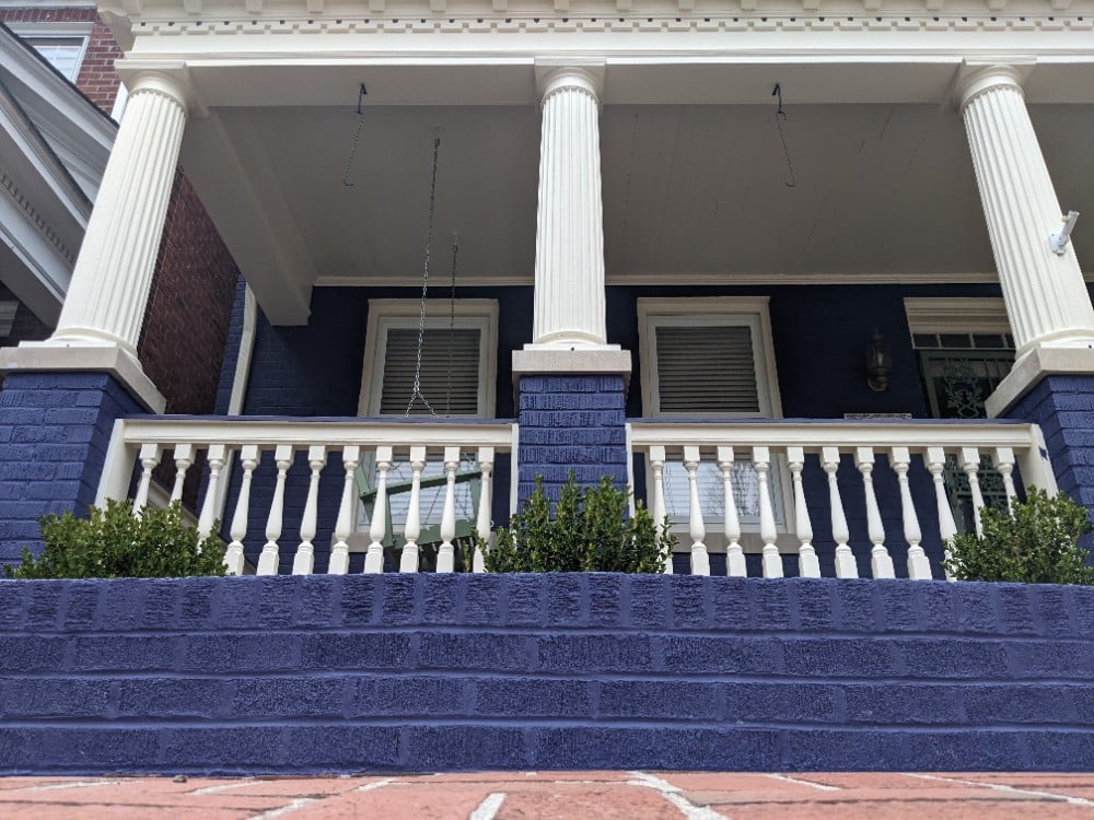 Front Porch- Brick & Trim