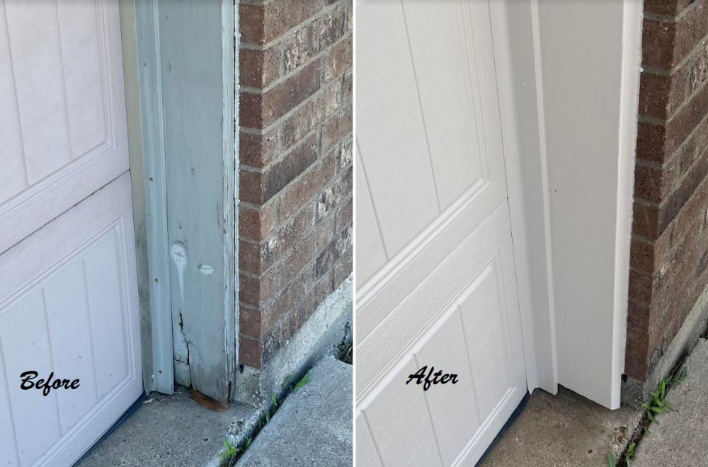 Garage Repair and Repaint