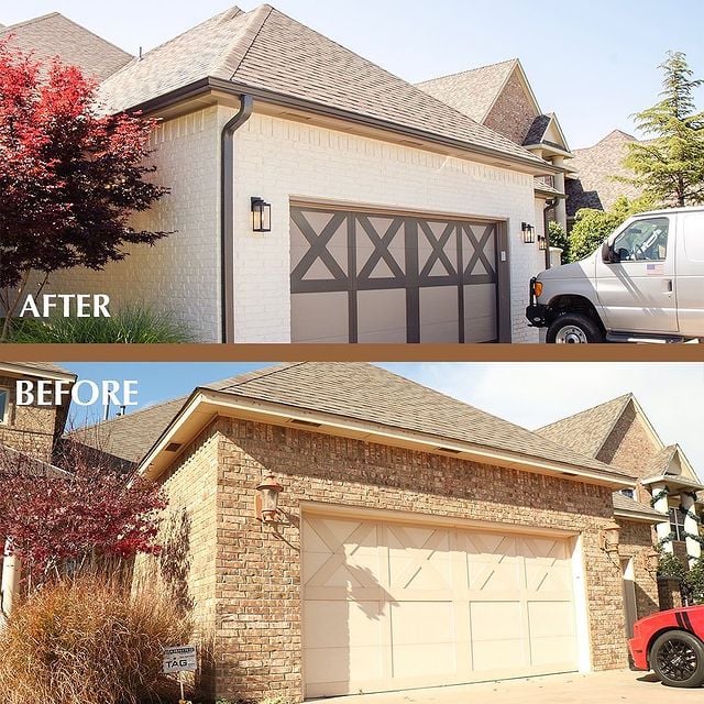 Garage before and after