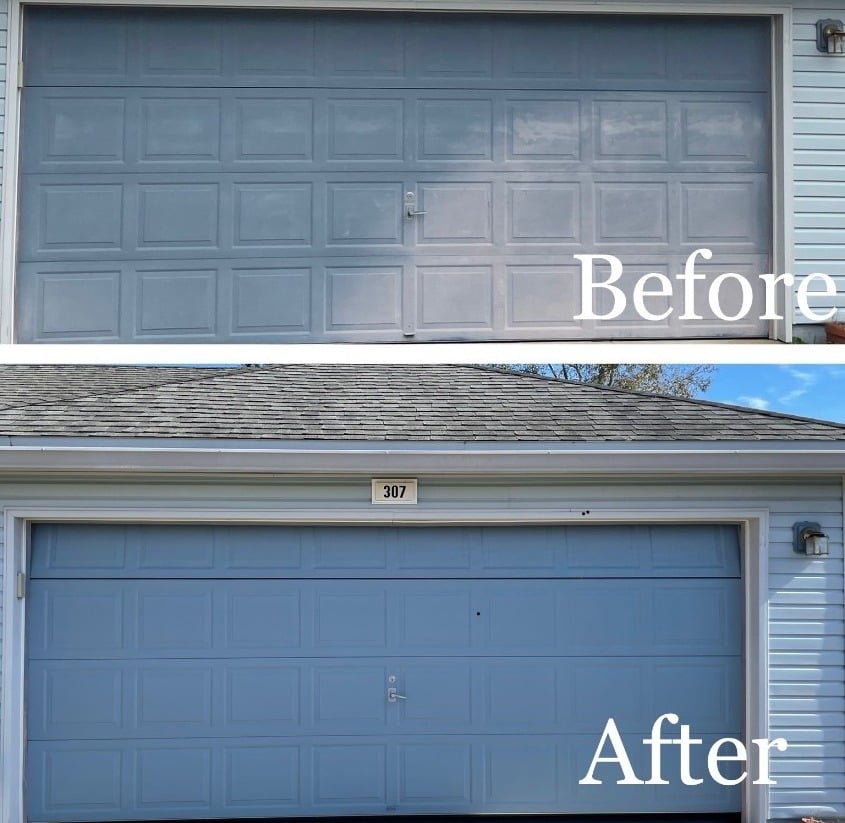 Garage door revived