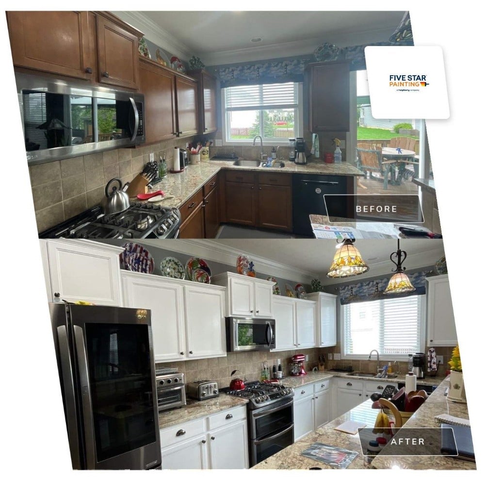 Kitchen Cabinets Before and After