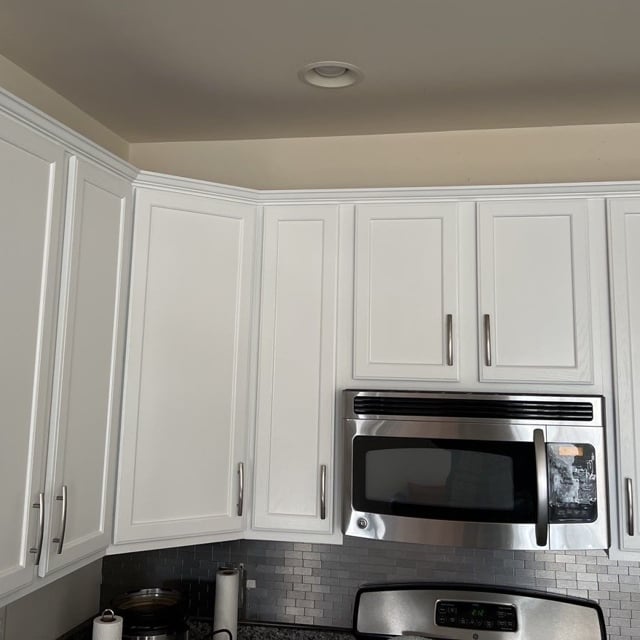 Kitchen Cabinets Repainted White