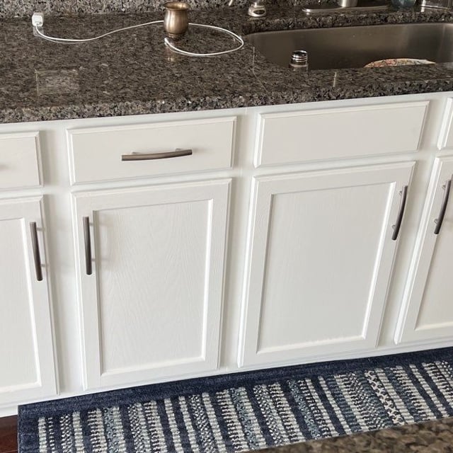 Kitchen Cabinets Repainted White