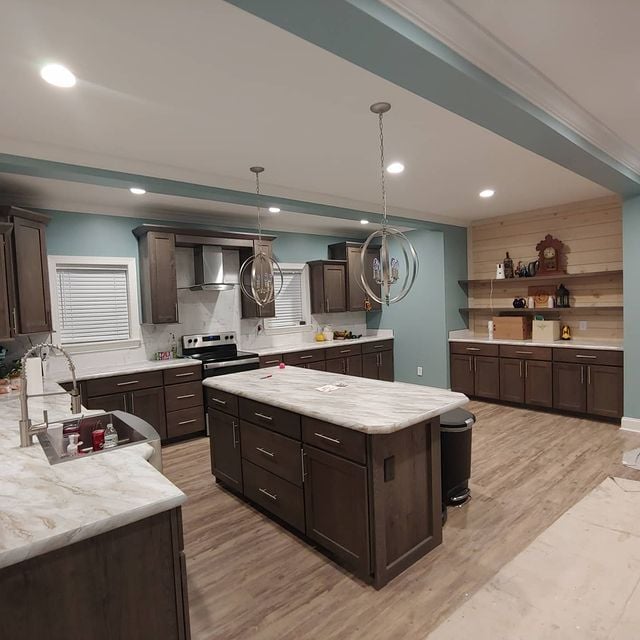 beautiful kitchen, kitchen painting, interior painting, color consultation, color selection