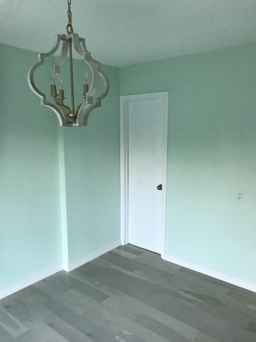 Light green walls