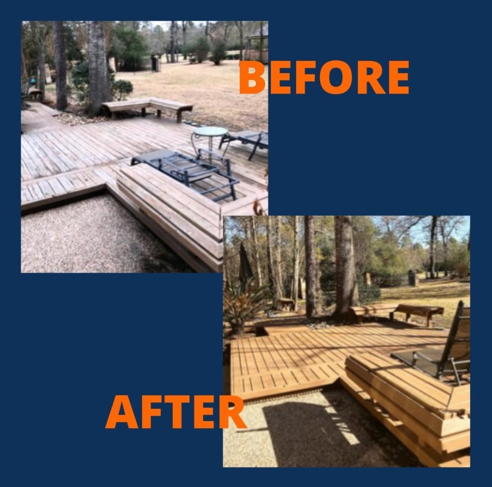 Make your backyard vibrant again with a fresh coat of stain or paint on your weathered deck! Visit our website to schedule an estimate today!