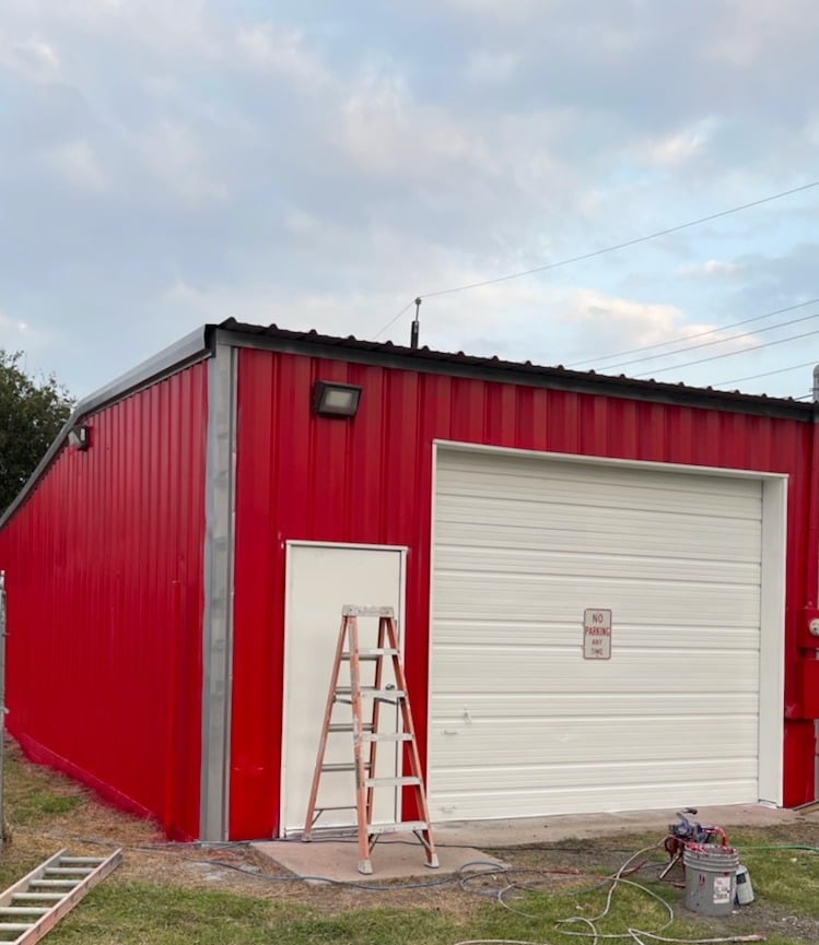 Sherwin Williams Direct to Metal in the color Safety Red