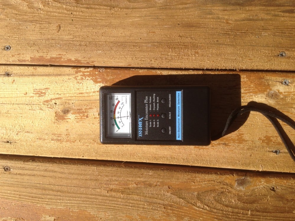 Moisture Testing Before Staining Wood Substrates