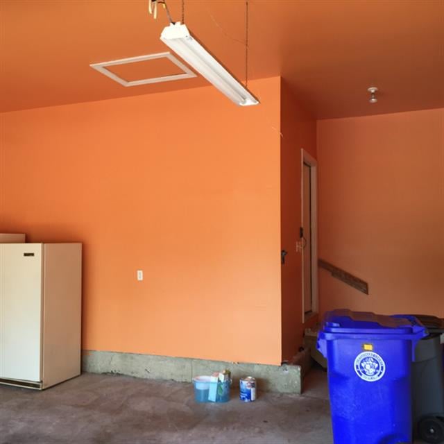 Orange painted room