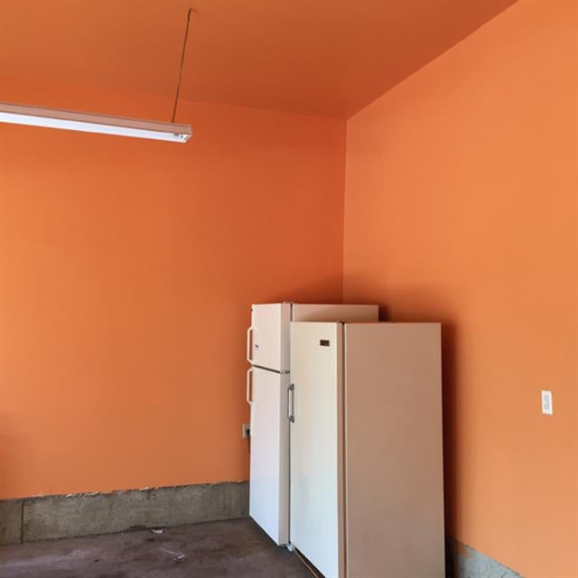 Orange painted room