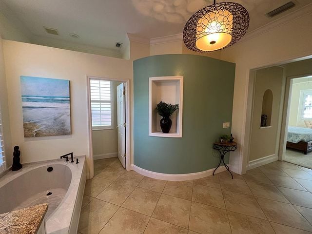 Painted bathroom