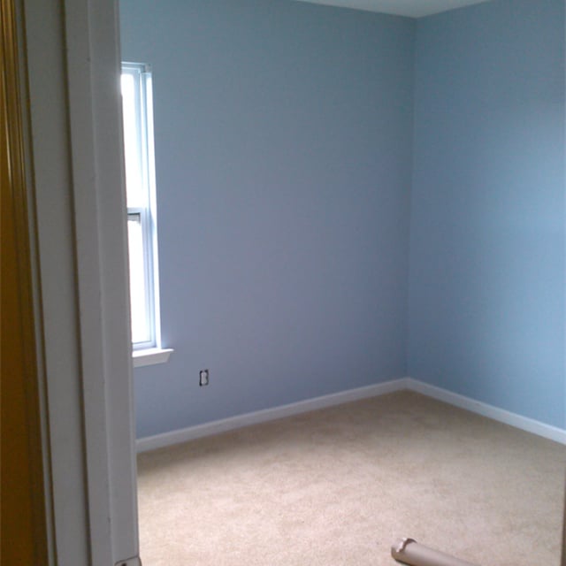 Painted bedroom