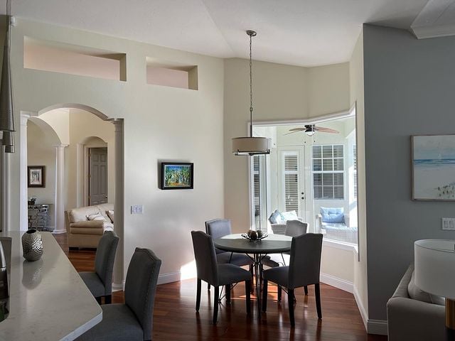 Painted dining room