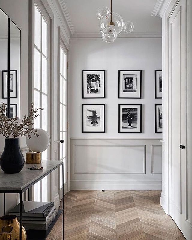 Painted home hallway