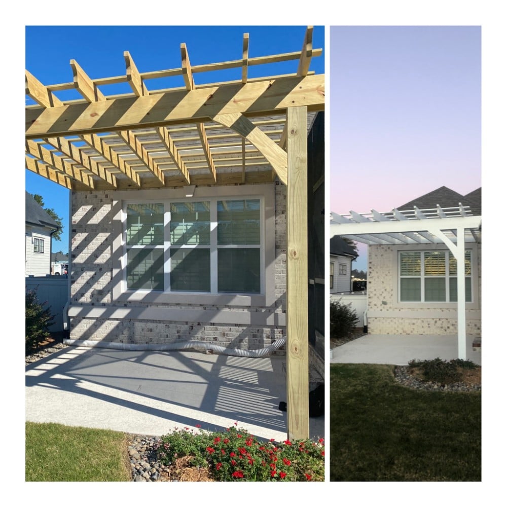 Pergola Before & After