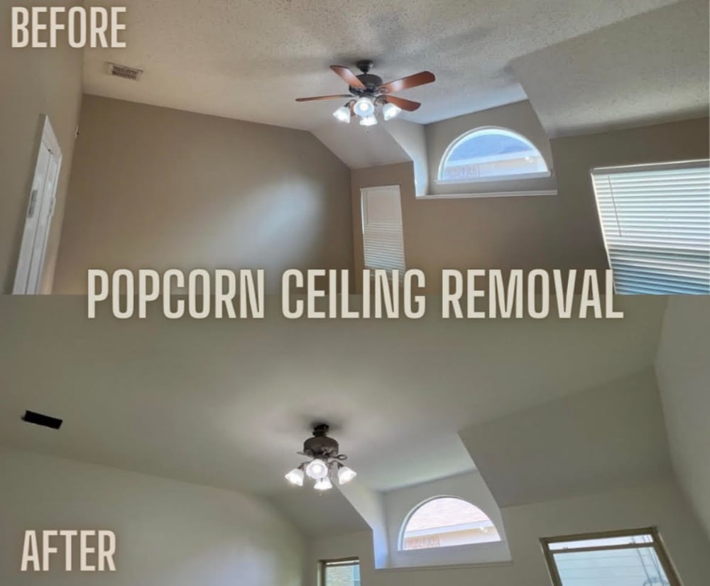 Popcorn Ceilings can look modern again!