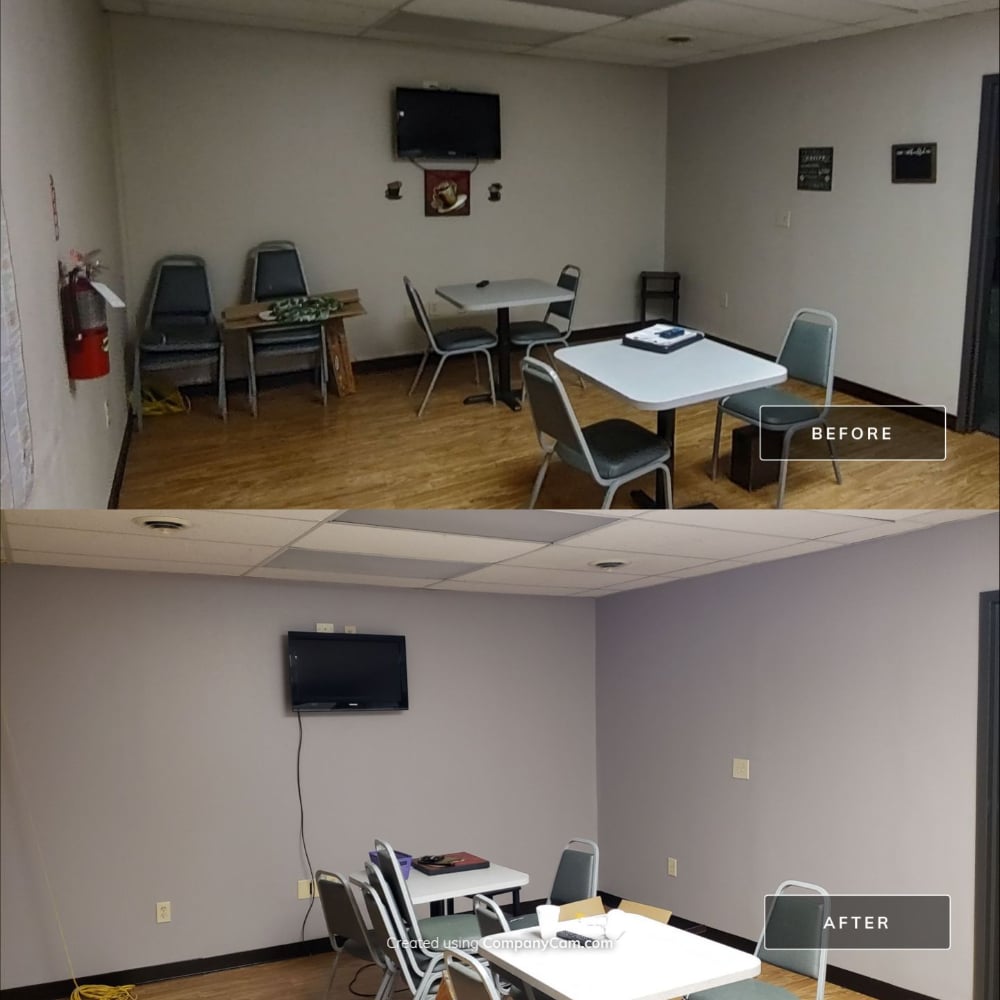 break room painting, interior painting, commercial painting, interior commercial painting, High Point