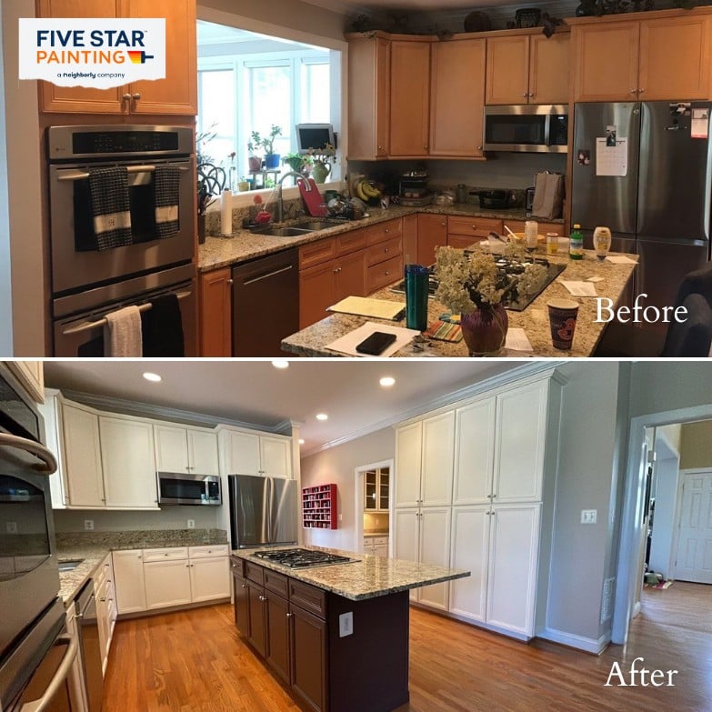 Revamped cabinets shine!