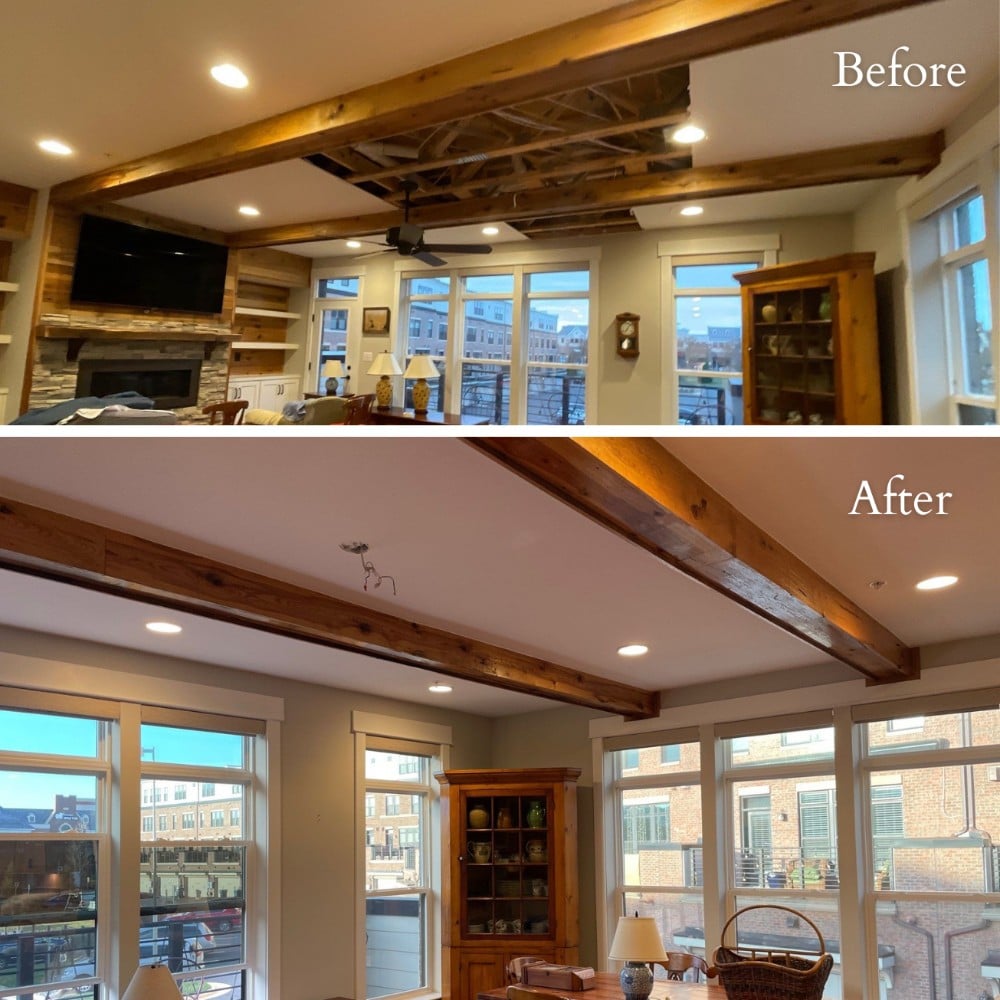 Seamless ceilings: Repair, Paint, Transform!