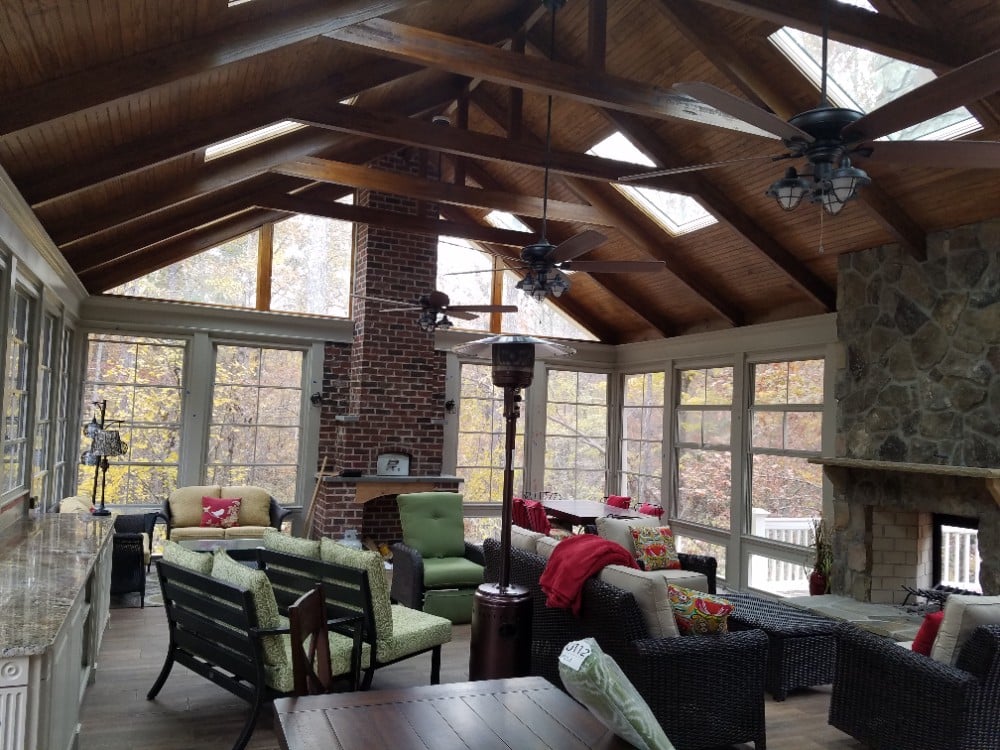 Sun Room We services Raleigh, Durham, Chapel Hill, Wake Forest, Brier Creek, Hillsbourough, Pittsboro, Rolesville with Sherwin Williams, Ben Moore paints for Interior, Exterior, Cabinets, Decks, & Commerical